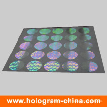 Silver 3D Laser Security Hologram Sticker